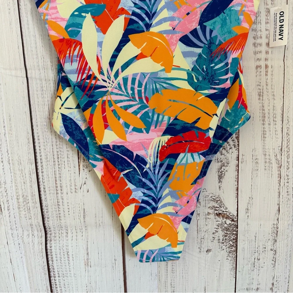 Old Navy Tropical Matching Printed One-Piece Swimsuit for Women